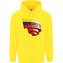 Curled Venezuela Flag Venezuelans Day Football Childrens Kids Hoodie Yellow