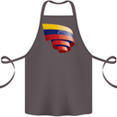 Curled Venezuela Flag Venezuelans Day Football Cotton Apron 100% Organic Dark Grey