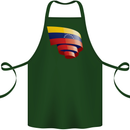 Curled Venezuela Flag Venezuelans Day Football Cotton Apron 100% Organic Forest Green