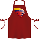 Curled Venezuela Flag Venezuelans Day Football Cotton Apron 100% Organic Maroon