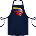 Curled Venezuela Flag Venezuelans Day Football Cotton Apron 100% Organic Navy Blue