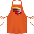Curled Venezuela Flag Venezuelans Day Football Cotton Apron 100% Organic Orange