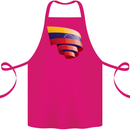 Curled Venezuela Flag Venezuelans Day Football Cotton Apron 100% Organic Pink