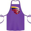 Curled Venezuela Flag Venezuelans Day Football Cotton Apron 100% Organic Purple