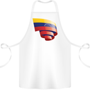 Curled Venezuela Flag Venezuelans Day Football Cotton Apron 100% Organic White