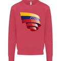 Curled Venezuela Flag Venezuelans Day Football Kids Sweatshirt Jumper Heliconia