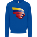 Curled Venezuela Flag Venezuelans Day Football Mens Sweatshirt Jumper Royal Blue