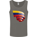 Curled Venezuela Flag Venezuelans Day Football Mens Vest Tank Top Charcoal