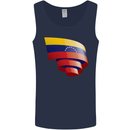 Curled Venezuela Flag Venezuelans Day Football Mens Vest Tank Top Navy Blue