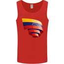 Curled Venezuela Flag Venezuelans Day Football Mens Vest Tank Top Red