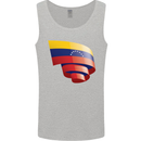 Curled Venezuela Flag Venezuelans Day Football Mens Vest Tank Top Sports Grey