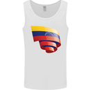 Curled Venezuela Flag Venezuelans Day Football Mens Vest Tank Top White