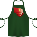 Curled Vietnam Flag Vietnamese Day Football Cotton Apron 100% Organic Forest Green