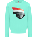 Curled Yemen Flag Yemeni Day Football Kids Sweatshirt Jumper Peppermint
