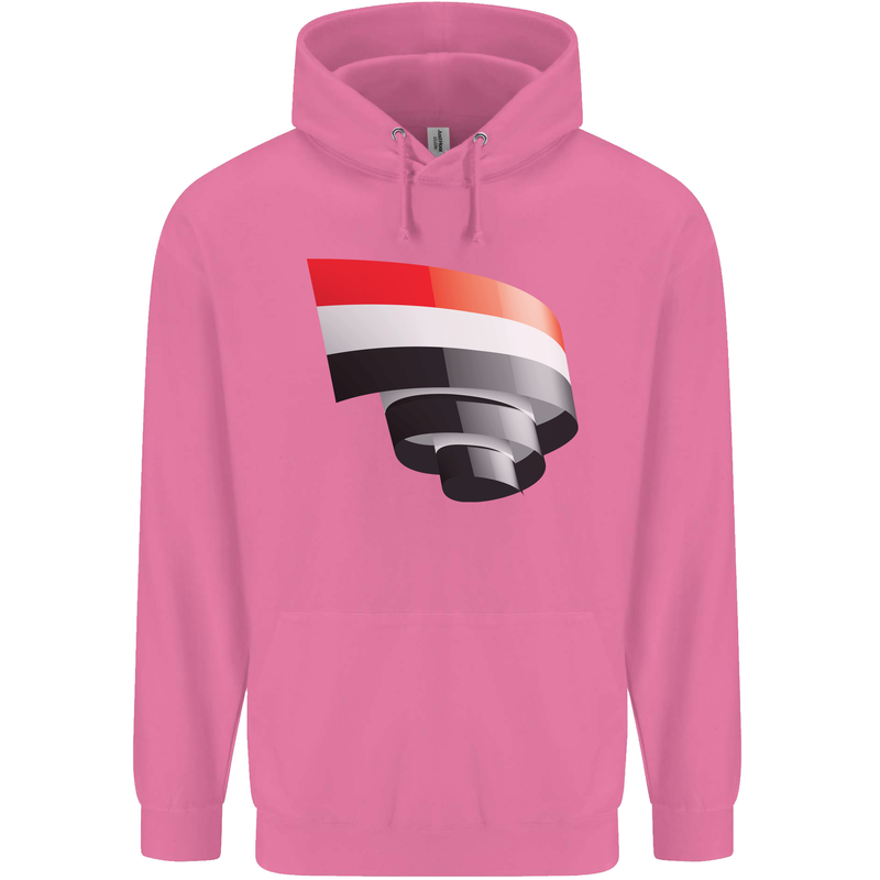 Curled Yemen Flag Yemeni Day Football Mens 80% Cotton Hoodie Azelea