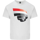 Curled Yemen Flag Yemeni Day Football Mens Cotton T-Shirt Tee Top White