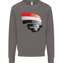 Curled Yemen Flag Yemeni Day Football Mens Sweatshirt Jumper Charcoal