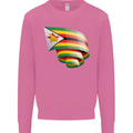 Curled Zimbabwe Flag Zimbabwean Day Football Mens Sweatshirt Jumper Azalea