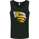 Curled Zimbabwe Flag Zimbabwean Day Football Mens Vest Tank Top Black