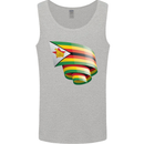 Curled Zimbabwe Flag Zimbabwean Day Football Mens Vest Tank Top Sports Grey