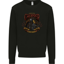 Custom Bike Chopper Biker Motorcycle Mens Sweatshirt Jumper Black