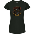 Custom Bike Chopper Biker Motorcycle Womens Petite Cut T-Shirt Black