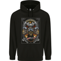 Custom Motorcycle Biker Motorbike Skulls Mens 80% Cotton Hoodie Black
