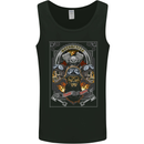 Custom Motorcycle Biker Motorbike Skulls Mens Vest Tank Top Black