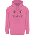 Cute Cat Face Childrens Kids Hoodie Azalea