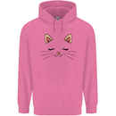 Cute Cat Face Mens 80% Cotton Hoodie Azelea