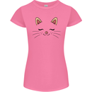 Cute Cat Face Womens Petite Cut T-Shirt Azalea