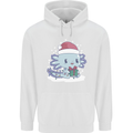 Cute Christmas Axoloti Wearing a Chirstmas Hat Xmas Childrens Kids Hoodie White
