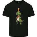 Cute Christmas T-Rex Funny Xmas Dinosaur Kids T-Shirt Childrens Black