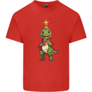 Cute Christmas T-Rex Funny Xmas Dinosaur Kids T-Shirt Childrens Red