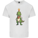 Cute Christmas T-Rex Funny Xmas Dinosaur Kids T-Shirt Childrens White