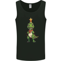 Cute Christmas T-Rex Funny Xmas Dinosaur Mens Vest Tank Top Black