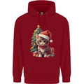 Cute Christmas With Presents and Tree Childrens Kids Hoodie Red