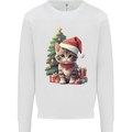 Cute Christmas With Presents and Tree Mens Sweatshirt Jumper White