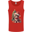 Cute Christmas With Presents and Tree Mens Vest Tank Top Red