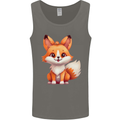 Cute Fox Kawaii Mens Vest Tank Top Charcoal