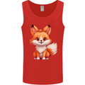 Cute Fox Kawaii Mens Vest Tank Top Red