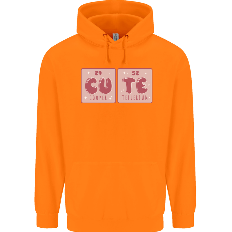 Cute Funny Periodic Table Childrens Kids Hoodie Orange