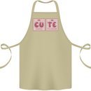 Cute Funny Periodic Table Cotton Apron 100% Organic Khaki