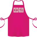 Cute Funny Periodic Table Cotton Apron 100% Organic Pink