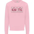 Cute Funny Periodic Table Kids Sweatshirt Jumper Light Pink