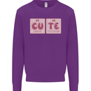 Cute Funny Periodic Table Kids Sweatshirt Jumper Purple