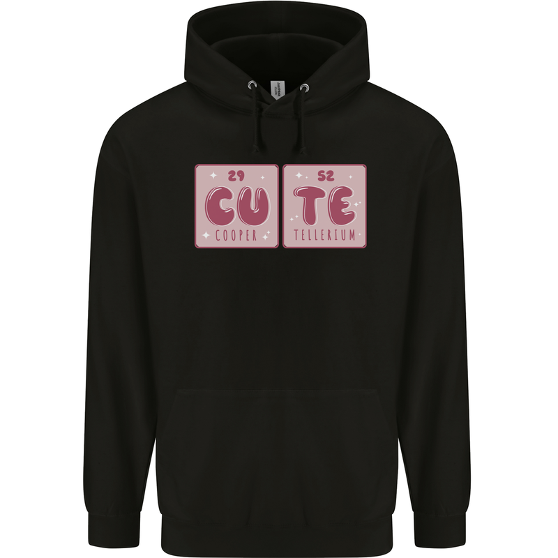 Cute Funny Periodic Table Mens 80% Cotton Hoodie Black