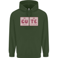 Cute Funny Periodic Table Mens 80% Cotton Hoodie Forest Green