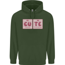 Cute Funny Periodic Table Mens 80% Cotton Hoodie Forest Green