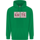 Cute Funny Periodic Table Mens 80% Cotton Hoodie Irish Green